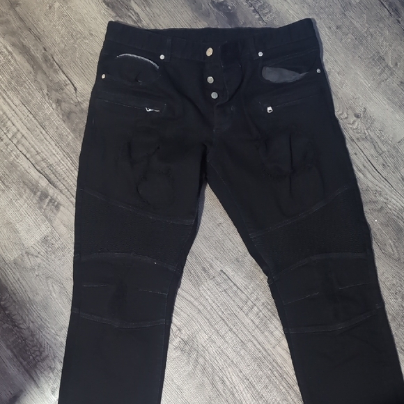 Rockstar Original Men's Slim Straight Black Jeans